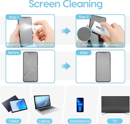 7-In-1 Multi-Device Cleaning Kit – Versatile Dust Brush for Keyboards, Screens & Earphones for Computers, Tablets & Bluetooth Devices